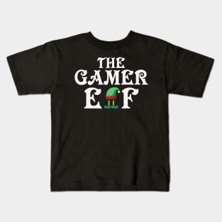 The Gamer Elf Funny Christmas Gift For Gamers Kids T-Shirt